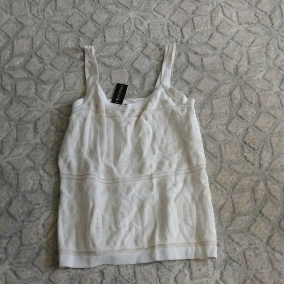 Raw Hem Shell Top in Ivory